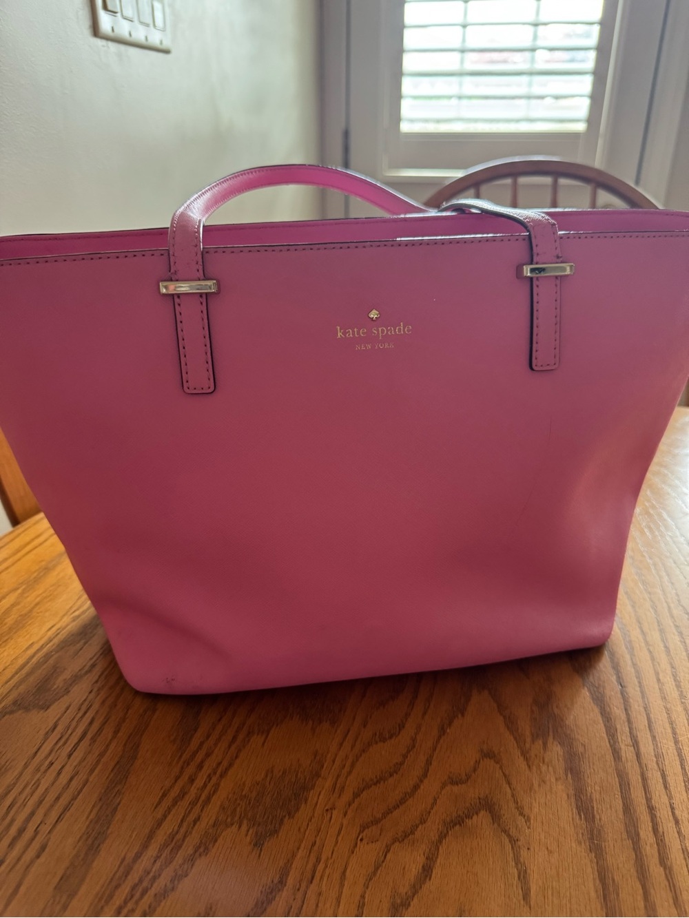 kate spade Pink Leather Structured Tote